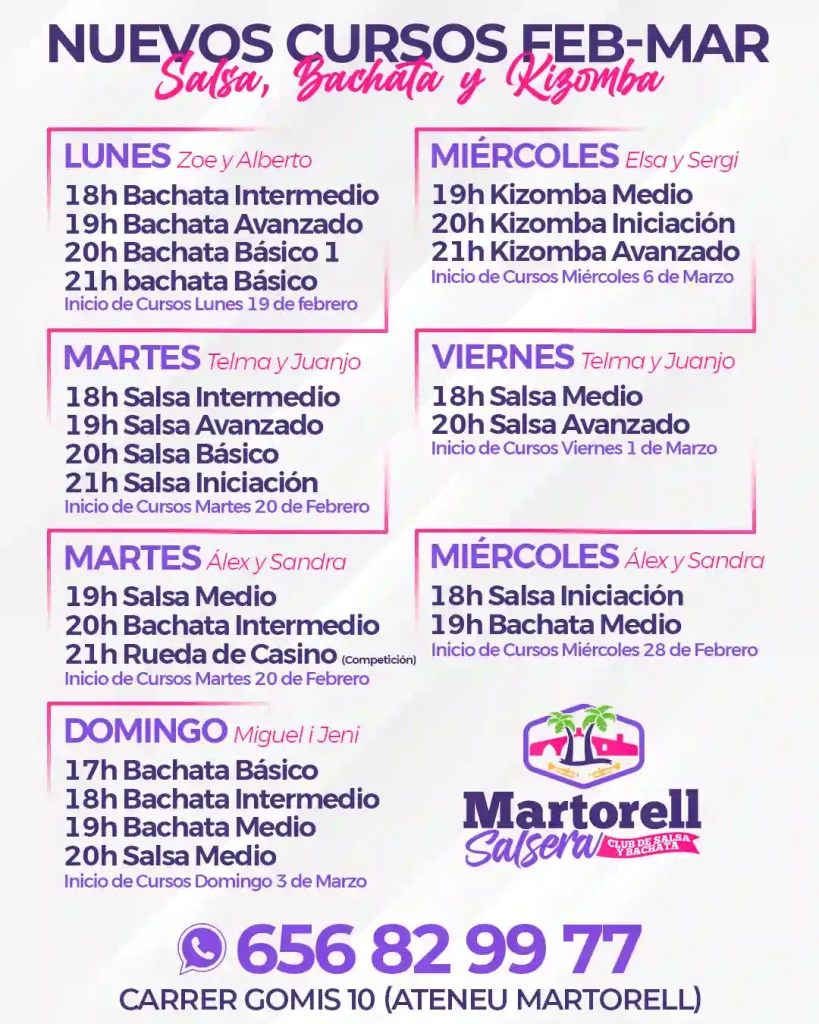 Horario de Cursos