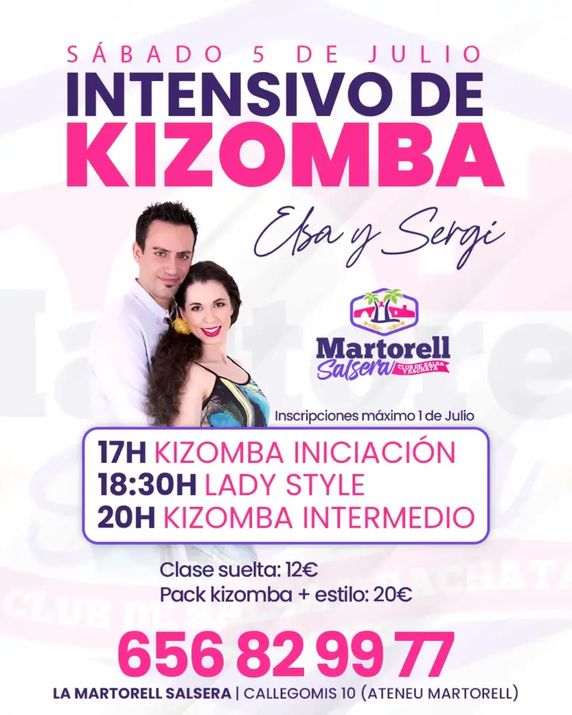 Intensivo de Kizomba 5 Julio